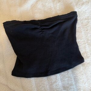 Urban Outfitters Black Ribbed Tube Top